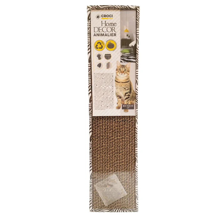 Sisal pentru pisici Croci, din carton cu catnip, 48 x 12.5 x 5 cm [3]