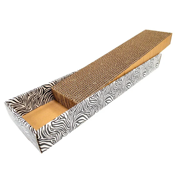 Sisal pentru pisici Croci, din carton cu catnip, 48 x 12.5 x 5 cm [2]