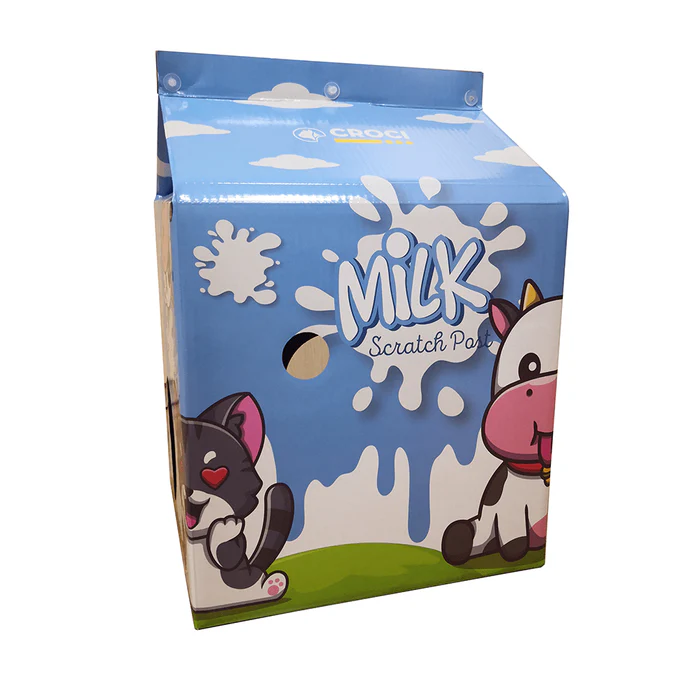 Sisal pentru pisici Croci Milk, 34 x 34 x 49 cm, carton, cu catnip [3]