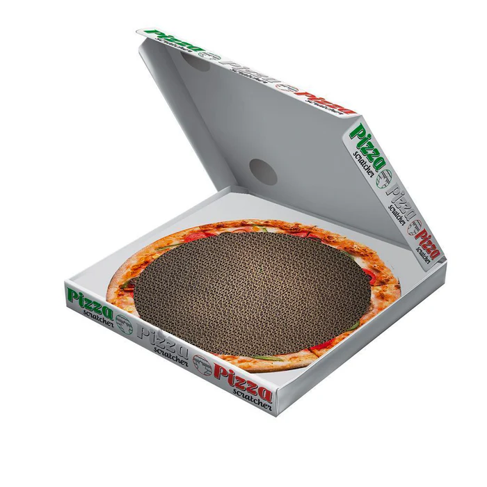 Sisal pentru pisici Croci Pizza Love, 40 x 40 x 6.5 cm, carton, cu catnip [2]