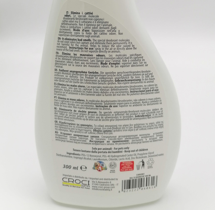 Spray pentru neutralizarea mirosurilor, Croci, Odor Stop, caini si pisici, 300 ml, c3052061 [2]