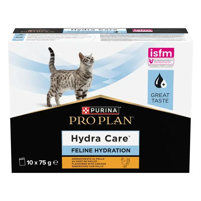 Supliment de hidratare pentru pisici Purina Pro Plan HydraCare, Pui, 10 x 75g [2]