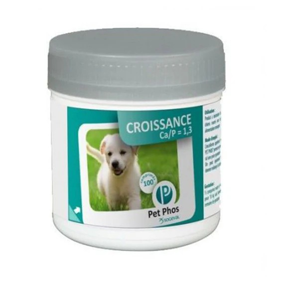 Supliment de vitamine si minerale pentru caini Pet Phos Ca P 1,3 CN, 100 Tablete