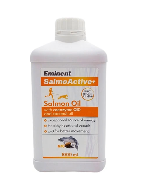 Ulei de somon Eminent Salmo Active+, Coenzima Q10, 1000 ml