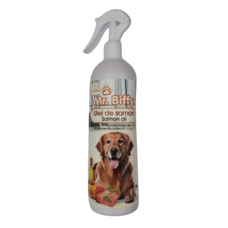 Ulei de somon pentru caini si pisici Mr. Biffy, 1000 ml