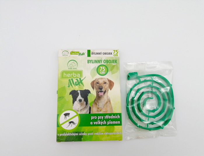 Zgarda antiparazitara pentru caini si pisici Fine Dog HerbaMax, 75 cm [2]