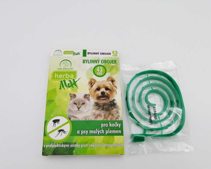 Zgarda antiparazitara pentru caini si pisici Fine Dog HerbaMax, 43 cm [2]
