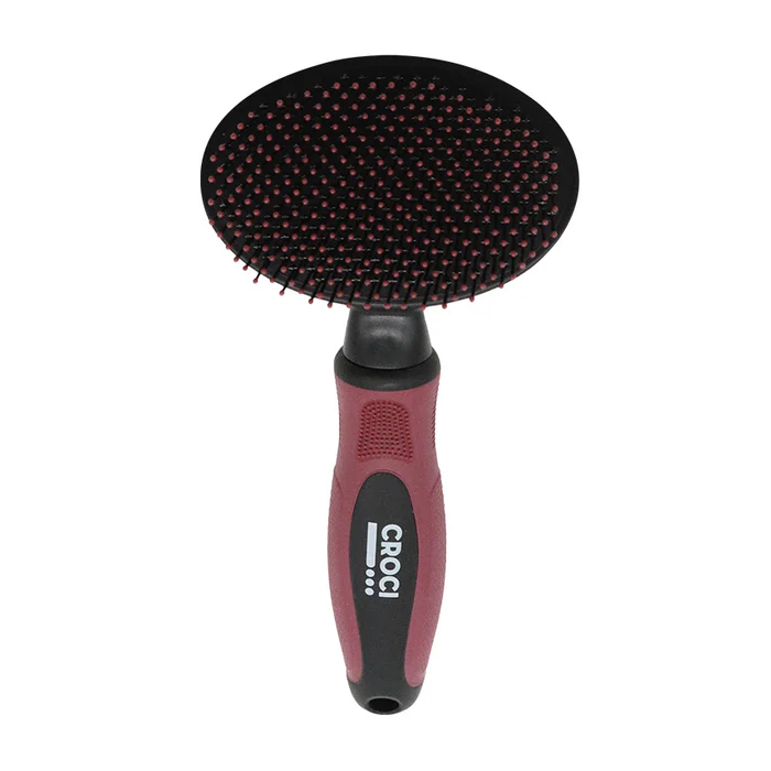 Câini - Perie pentru caini Croci, Ovala, Cauciuc, 17.8 x 9 x 3.5 cm