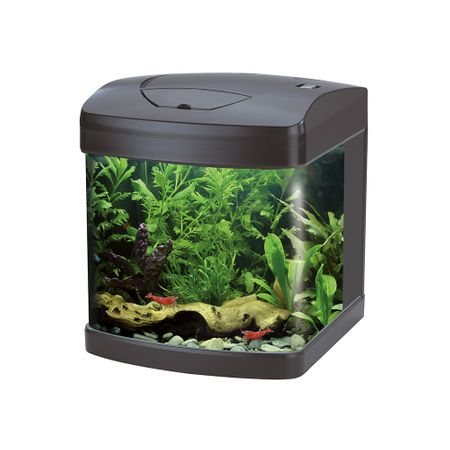 Pești, Broaște țestoase - Acvariu Amtra xCube, Negru, Led, 26L