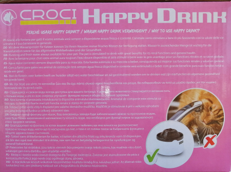 Adapatoare pentru caini si pisici Croci Happy Drink, albastru [2]