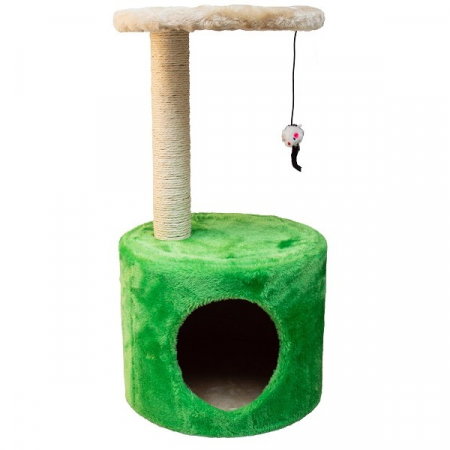 Pisici - Ansamblu de joaca pentru pisici Tatrapet, 30 x 30 x 59 cm, verde