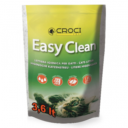 Pisici - Asternut igienic pentru pisici Croci Easy Clean, Silicat, 3.6L