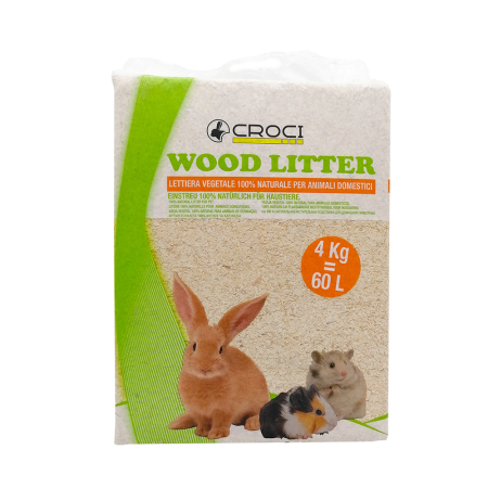 Așternuturi - Asternut igienic pentru rozatoare Croci Wood Litter, 4kg