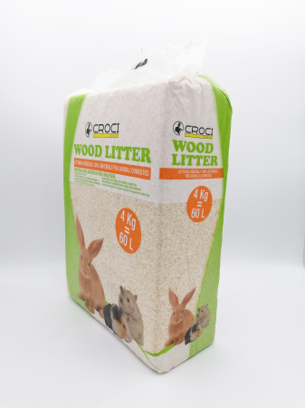 Asternut igienic pentru rozatoare Croci Wood Litter, 4kg [2]