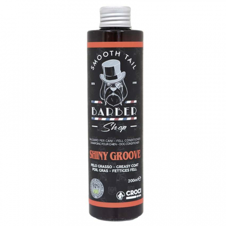 Șampoane și produse cosmetice - Balsam pentru caini Croci Barbershop Shiny Groove, 200 ml