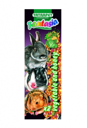 Rozătoare - Batoane cu legume si miere pentru rozatoare Tatrapet Fantasia, 2 bucati