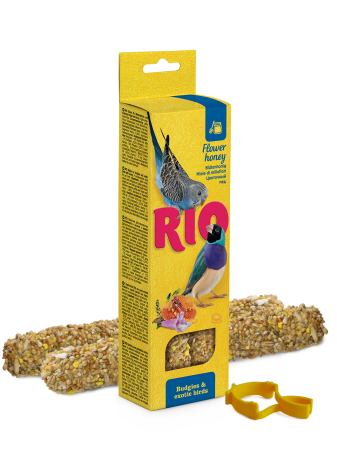Batoane - Batoane cu miere pentru perusi si pasari exotice Rio, 2 x 40g