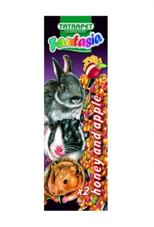 Rozătoare - Batoane cu miere si mar pentru rozatoare Tatrapet Fantasia, 2 bucati