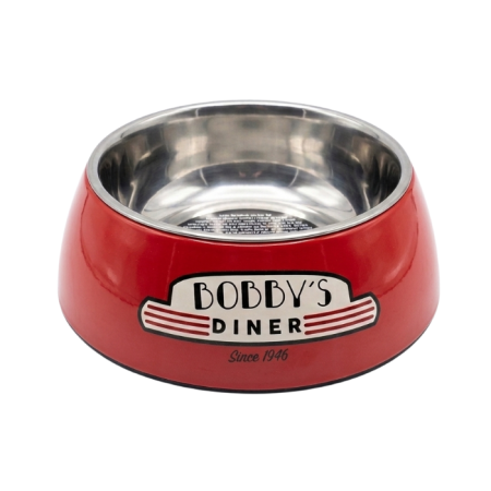 Castroane - Castron pentru caini Bobby Diner, Rosu, 450 ml, Melamina