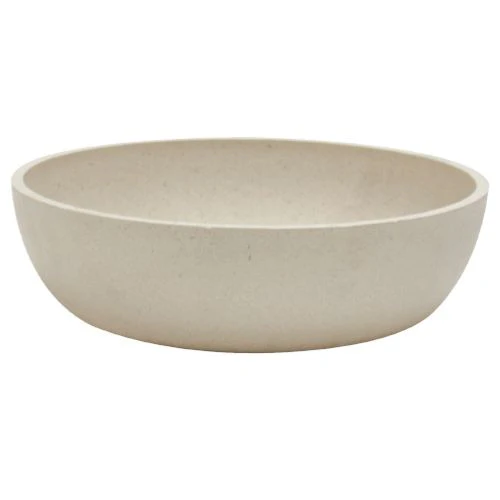 Câini - Castron pentru caini Croci Bamboo Stone, 1000 ml, din bambus, antiderapant, alb
