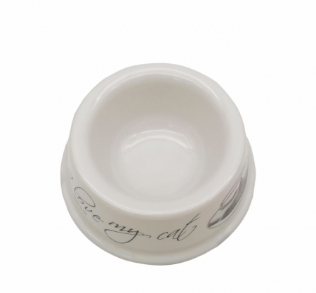 Castron pentru pisici Tatrapet, 250 ml, antiderapant, alb [2]