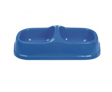 Castroane - Castron pentru caini Tatrapet, 21 cm, dublu, albastru