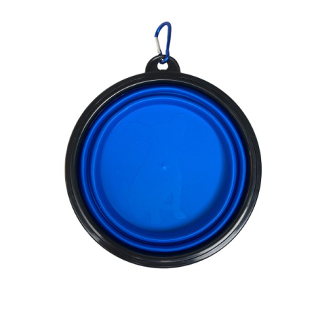 Castroane - Castron portabil si pliabil din silicon pentru caini Tatrapet, 13 x 5.5 cm, 350 ml