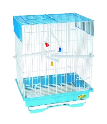 Păsări - Colivie pentru pasari Tatrapet Dodo, 30 x 23 x 38 cm, turcoaz