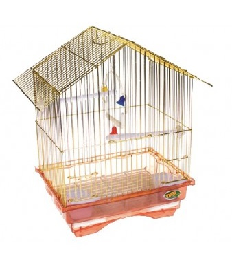 Păsări - Colivie pentru pasari Tatrapet Dodo, 30 x 23 x 38 cm, aurie