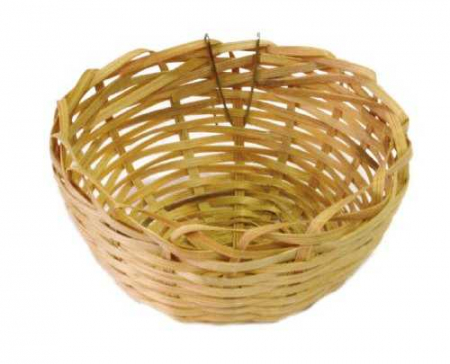 Păsări - Cuib pentru canari Croci, din bambus, 10 cm