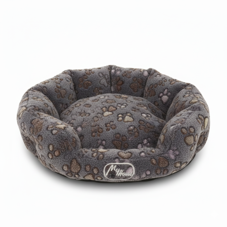 Culcușuri - Culcus oval pentru caini My Home, 70 cm, Gri