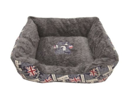 Culcușuri - Culcus pentru caini My Home, 50 x 40 x 17 cm, Gri