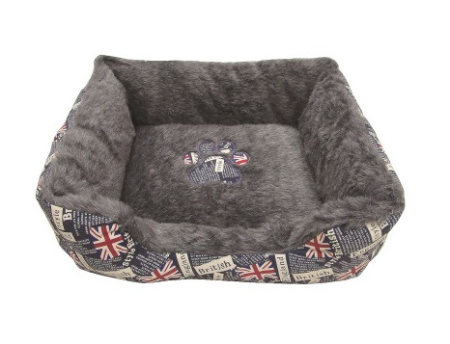 Culcușuri - Culcus pentru caini My Home, 60 x 50 x 20 cm, Gri