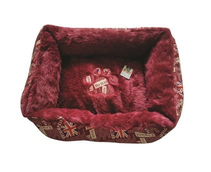 Culcușuri - Culcus pentru caini My Home, 50 x 40 x 17 cm, Rosu