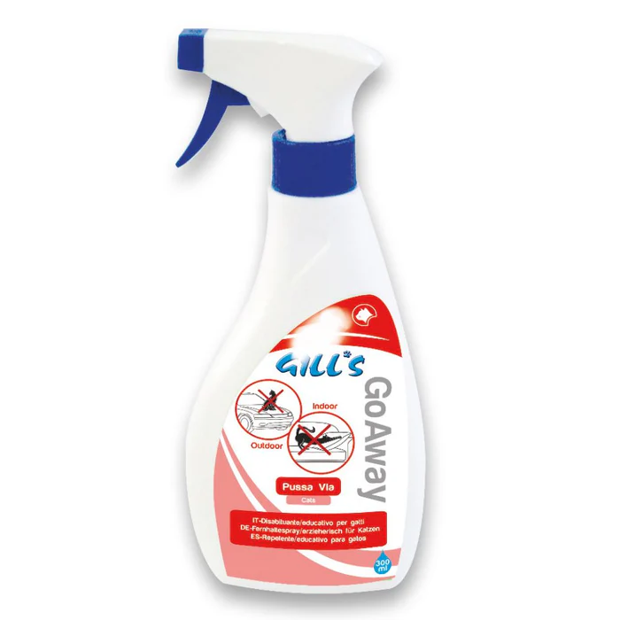 Șampoane și produse cosmetice - Repelent pentru comportament pisici Croci Gill's Pussa Via, 300 ml