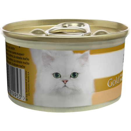 GOURMET GOLD Mousse cu Curcan, hrana umeda pentru pisici, 85 g [2]