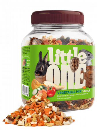 Hrană - Gustare cu mix legume pentru rozatoare Little One, 150g