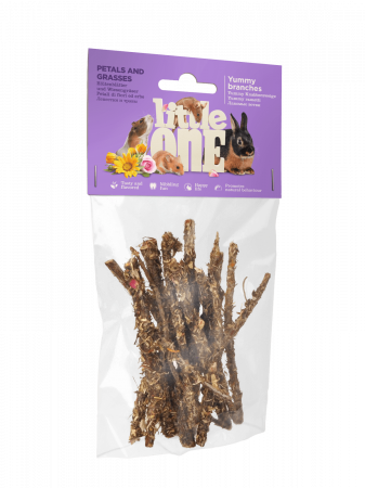 Rozătoare - Gustare cu ramuri, petale si ierburi Little One, 35g