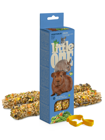 Hrană - Gustare cu legume pentru rozatoare Little One, 2 x 60g