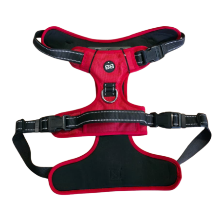 Hamuri - Ham pentru caini Bobby Rando, marime M, reflectorizant, rosu