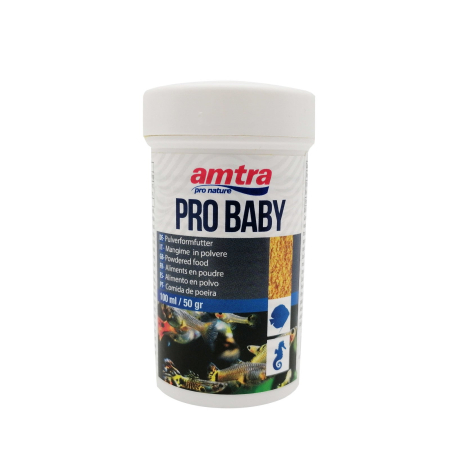 Pești, Broaște țestoase - Hrana pentru pesti de acvariu, Amtra, Pro Baby, 50 g, A1048419