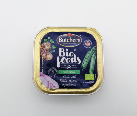 Hrana umeda pentru caini Butcher's Bio Foods, Curcan, 150g [3]