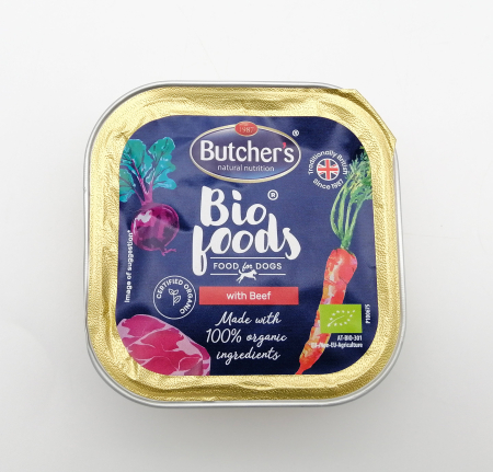 Hrana umeda pentru caini Butcher's, Bio Foods, Vita, 150g [2]