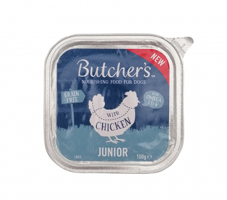 Hrană umedă - Hrana umeda pentru caini Butcher’s Junior, Pui, 150g