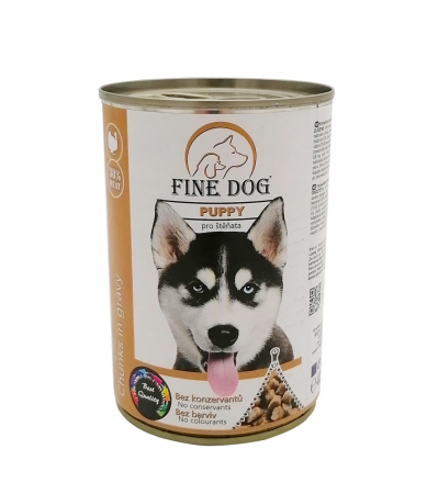 Hrana umeda pentru caini Fine Dog, Puppy, Pasare, 415g [0]