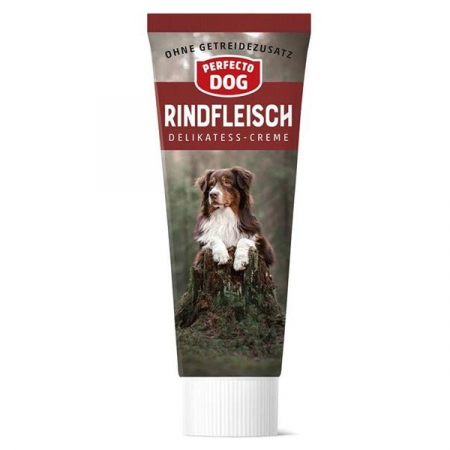Câini - Hrana umeda pentru caini Perfecto Dog, Crema Delicatess cu vita, 75g