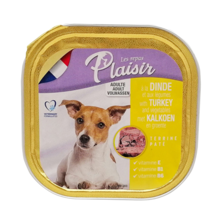 Hrană umedă - Hrana umeda pentru caini Plaisir, Curcan, 18 x 300g