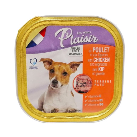 Hrană umedă - Hrana umeda pentru caini Plaisir, Pate Pui, 18 x 300g