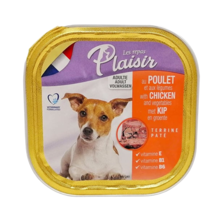 Hrană umedă - Hrana umeda pentru caini Plaisir, Pate Pui, 300g
