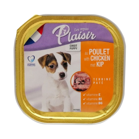 Hrană umedă - Hrana umeda pentru caini, Plaisir Puppy, Pui, 18 x 300g